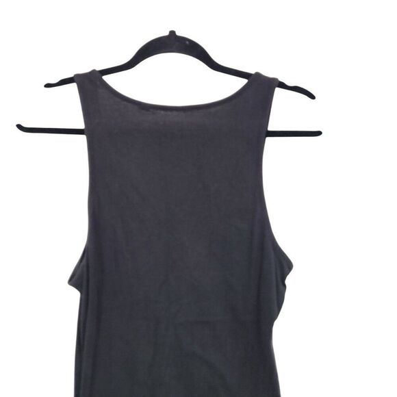 Y2k Guess Black Sleeveless Tank Top Sz M Rhinestone Log Spell Out Baddie Hip Hop - Picture 9 of 11